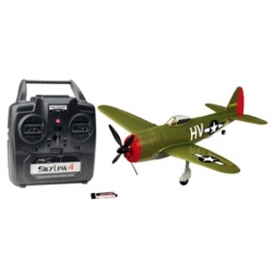Thunder Tiger MICRO P-47 RTF 2.4GHz including LiPo battery  EPS, wingspan 395mm, weight 52g